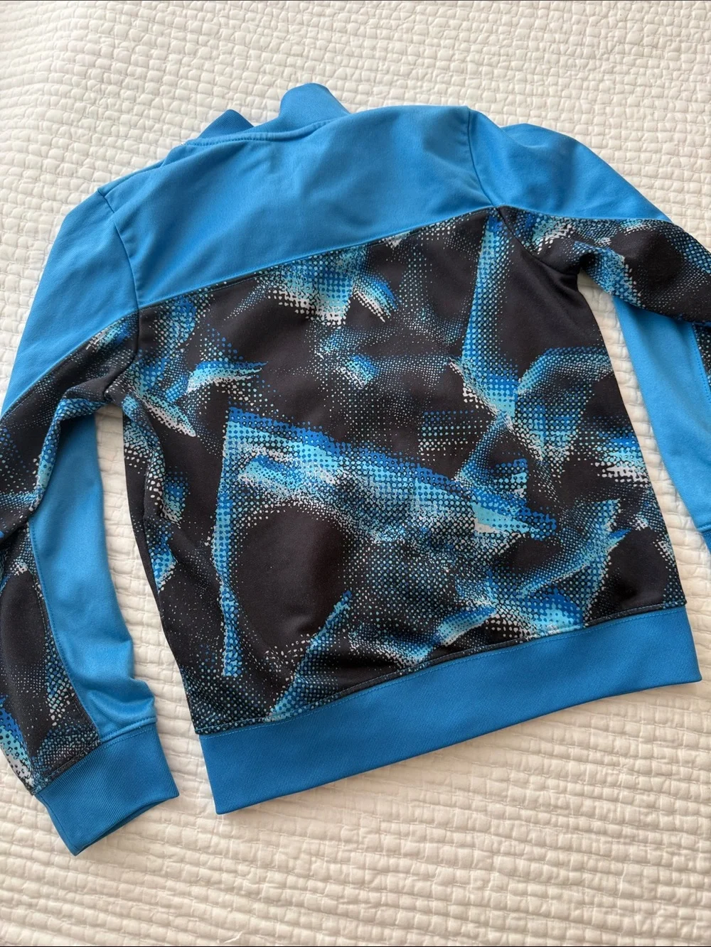 Nike Kids Blue Graphic Zip-Up Jacket and Tee